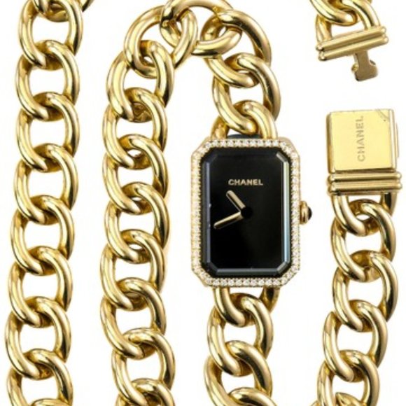 CHANEL 18k Gold w/ Diamonds Watch H3750 LUXURY - Picture 6 of 8